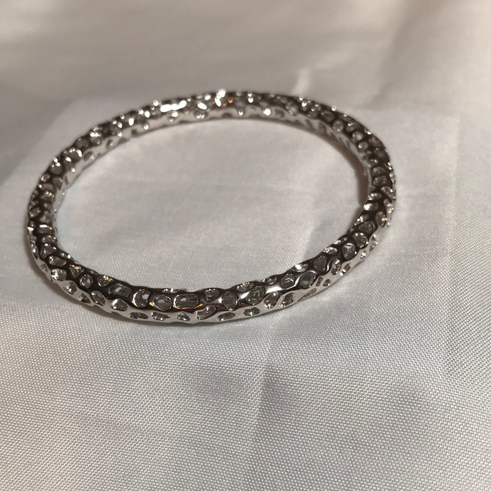 🍁Rhodium over Sterling Silver Bracelet 6”
